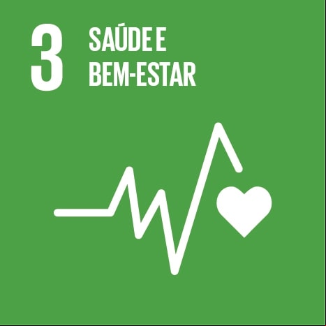 Logo ODS 3 Saúde e bem-estar